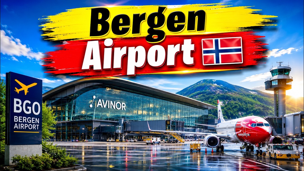 Exploring Beautiful Bergen Airport | Stunning Views & Norwegian Charm