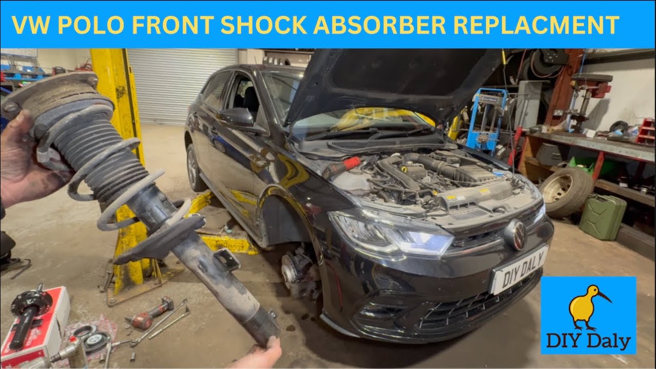 Замена переднего амортизатора и верхней опоры VW Polo