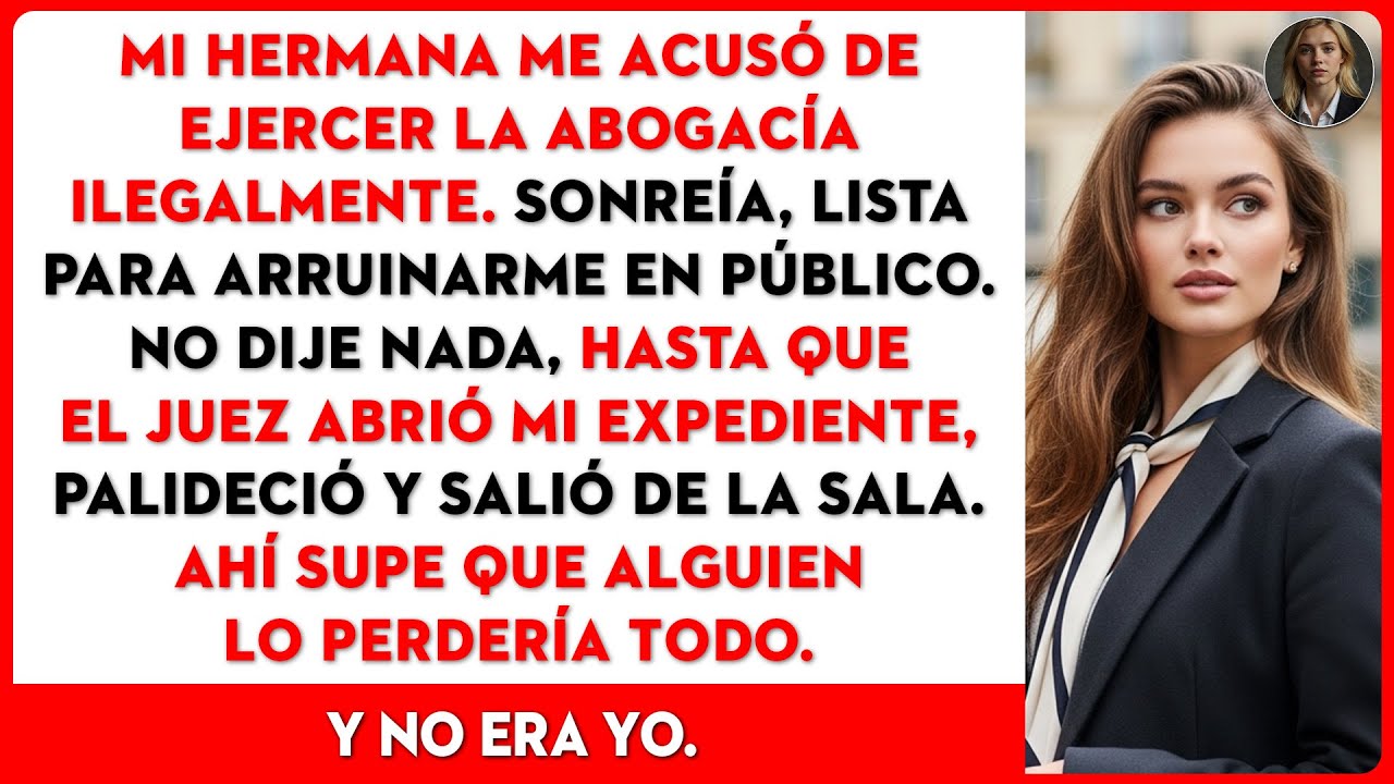 Mi hermana me denunci&oacute; ante el Colegio de Abogados del Estado por ejercer la abogac&iacute;a ilegalmente.