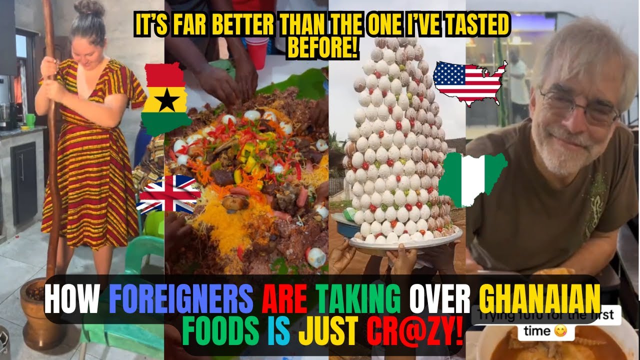 🇬🇭🇺🇸 How FOREIGNERS Taking Over GHANAIAN FOODS || GHANA FOODS ARE INTERNATIONAL || Kamma Dyn