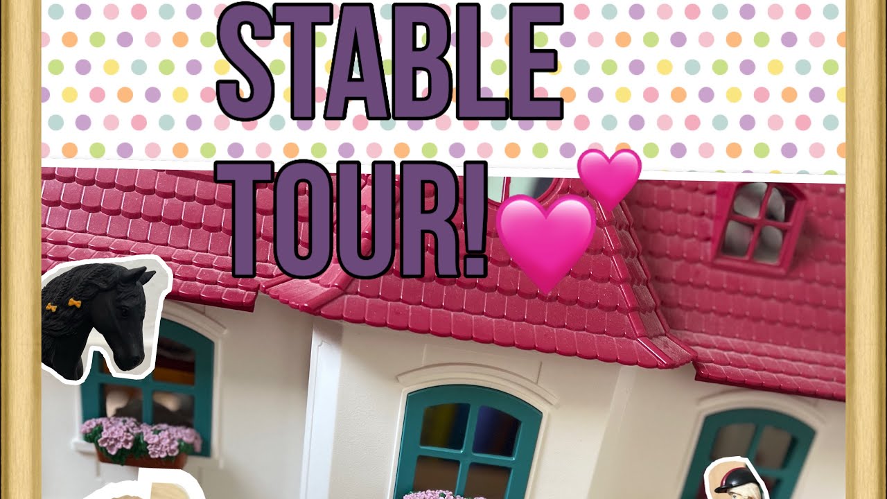 Stable tour!🎀💗💕 #schleich#horses#ilovehorses