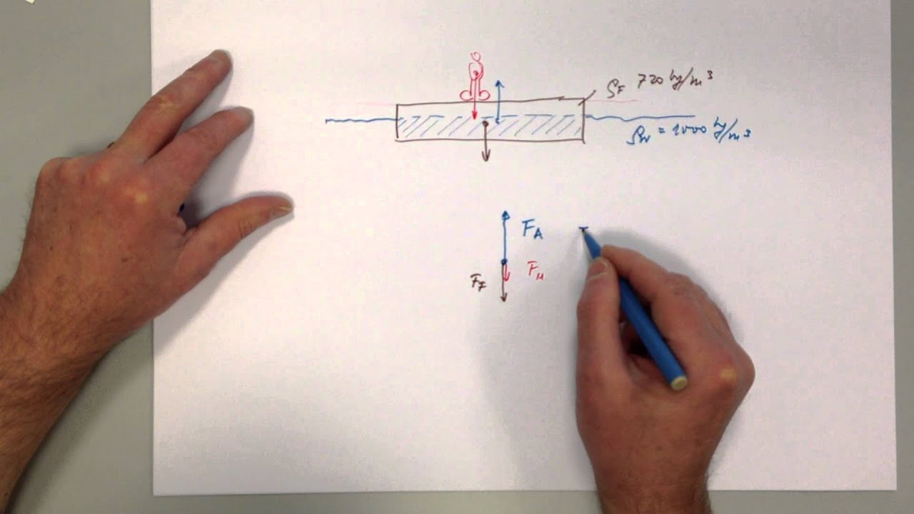 ** Dynamik Aufgaben 1 Statischer Auftrieb Floss