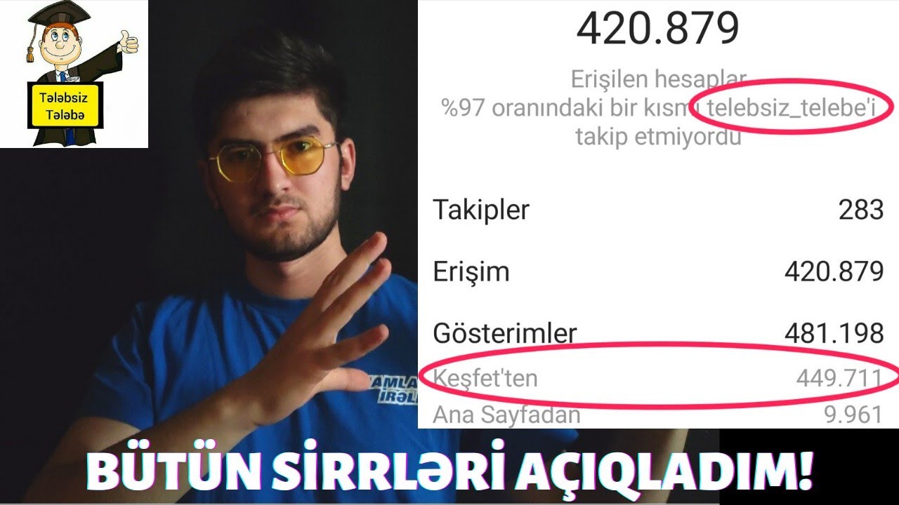 HƏR PAYLAŞIMINIZ KƏŞF ETƏ DÜŞƏCƏK (İnstagramda kəşfet'ə düşməyin yolları)
