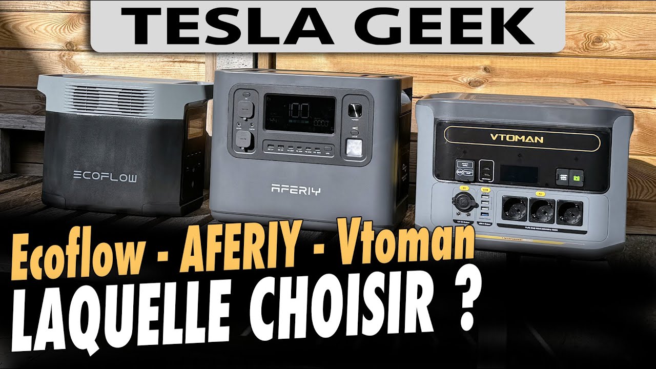 AFERIY P110 x ECOFLOW Delta 2 x VTOMAN FlashSpeed 1500 : laquelle est faite pour vous ?