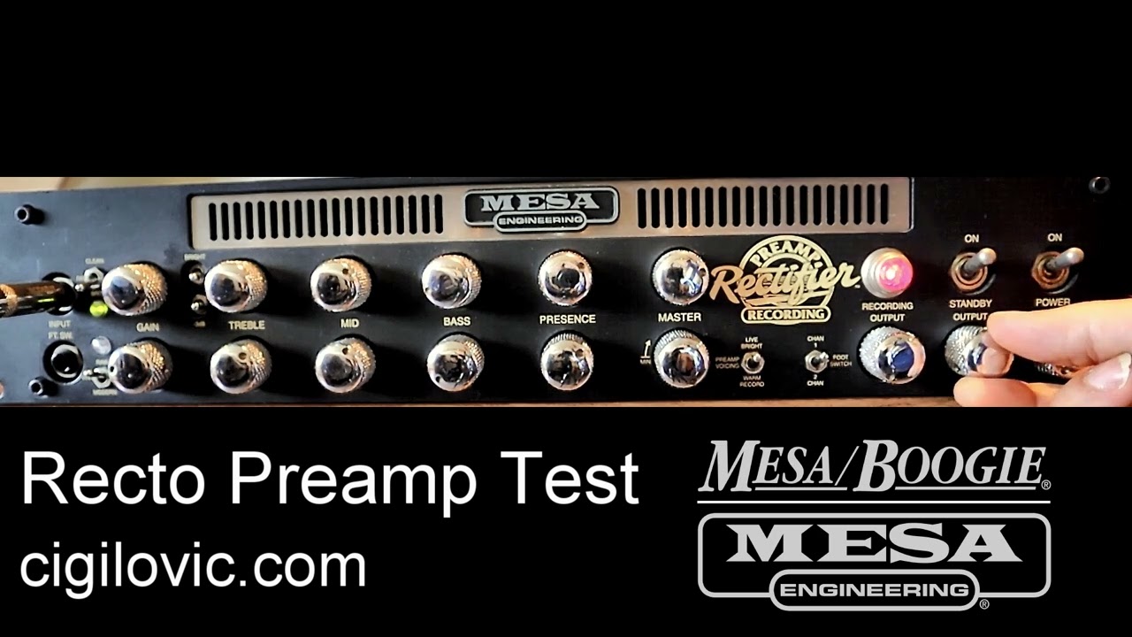 Mesa Boogie Rectifier Recording Preamp Review & Sound Demo
