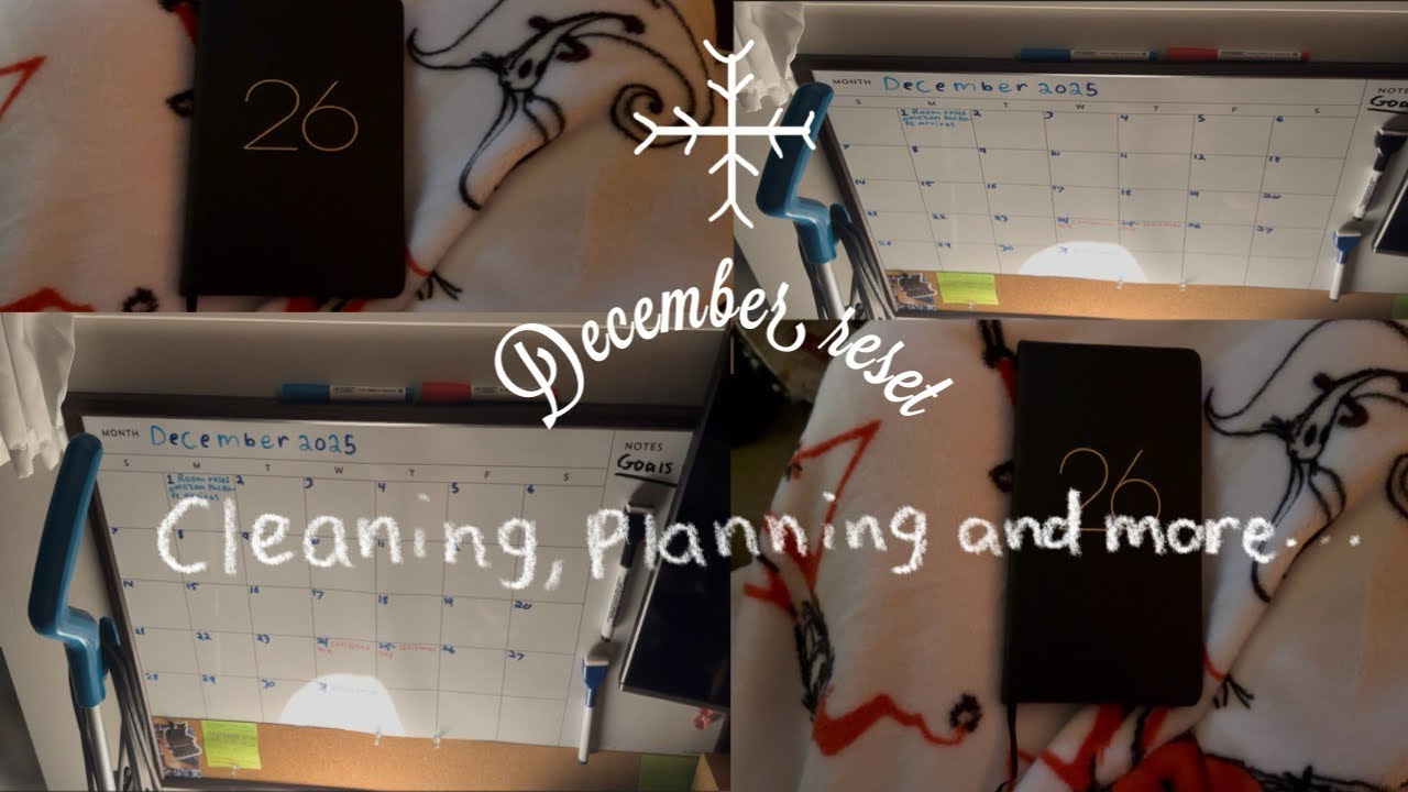 december reset *getting my life together* haul, cleaning, gaming and more…