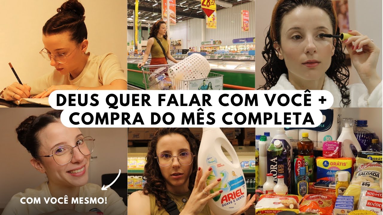 VLOGÃO: rotina da manhã + compra do mês COMPLETA ✨ Desabafo de uma mãe que não da conta de tudo!