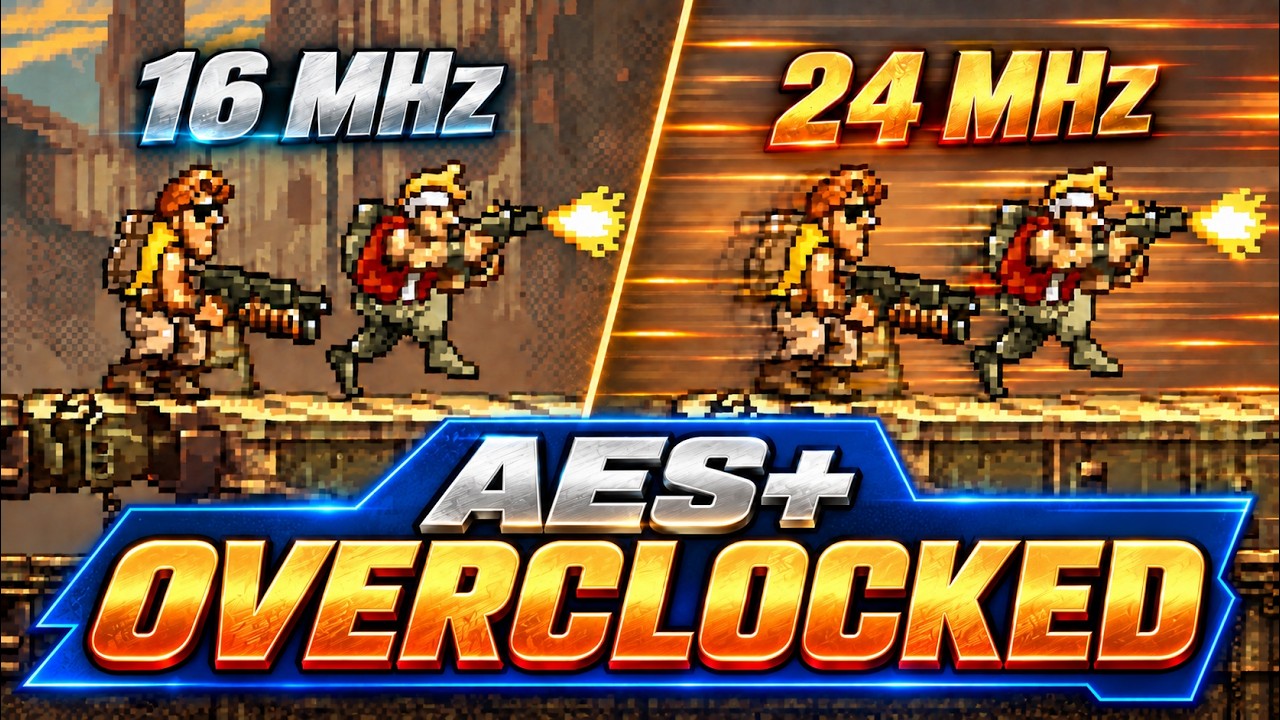 NeoGeo AES+ Overclocking Tested: Metal Slug 2 at 24 MHz!