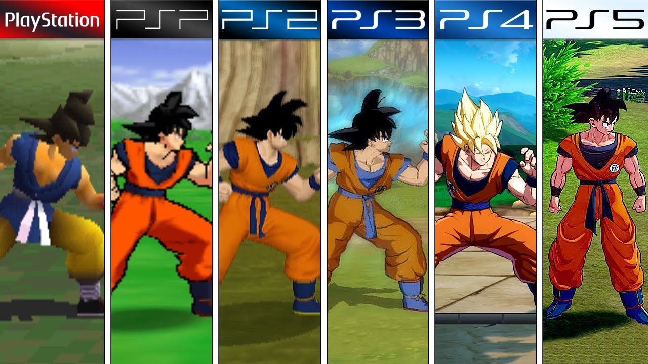 Dragon Ball - PS1 vs PSP vs PS2 vs PS3 vs PS4 vs PS5/SX (Generations Comparison)