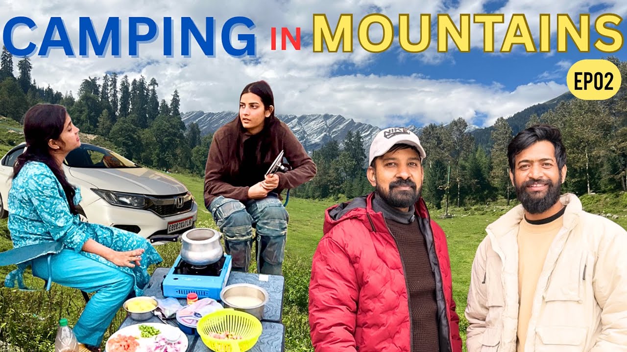 E02आज से पहाड़ों में असली कैंपिंग शुरू|Uttarakhand trip with​⁠@Ghumakkadbugz ​⁠@thegoldenmonkeys