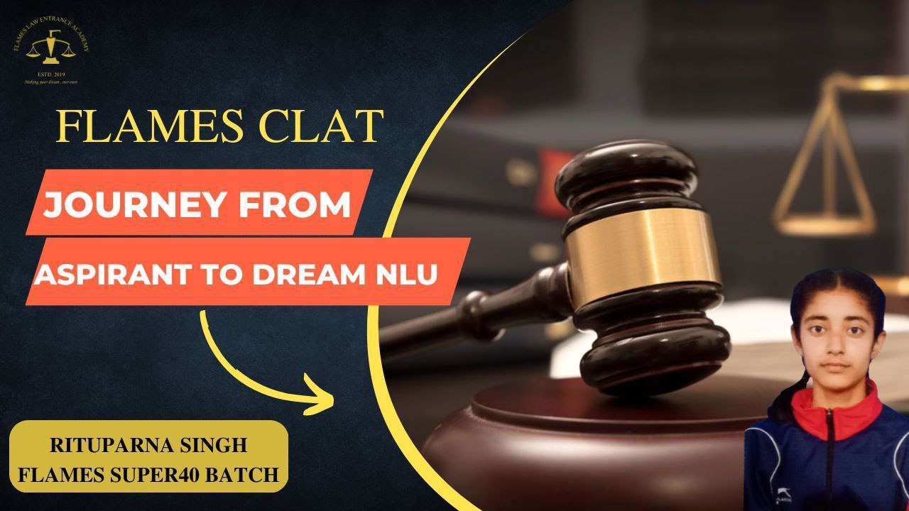 STUDENTS JOURNEY | FLAMES | BATCH 2023 | RITUPARNA | AILET | CLAT |   #shorts #clat2024 #flamesclat