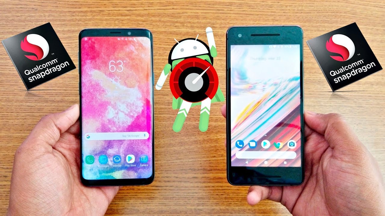 Samsung Galaxy S9 Vs Google Pixel 2 Speed Test !!!
