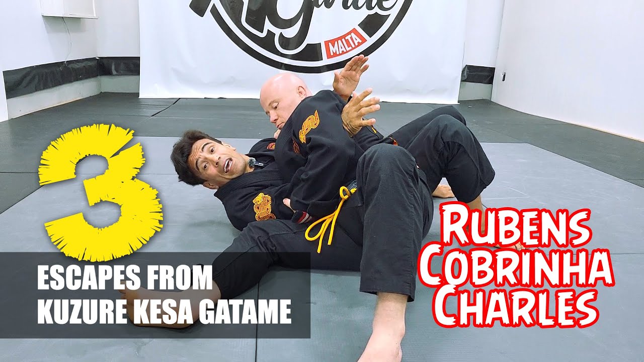Rubens Charles Cobrinha - 3 Escapes From Kesa Gatame (Kuzure) # BJJ Techniques