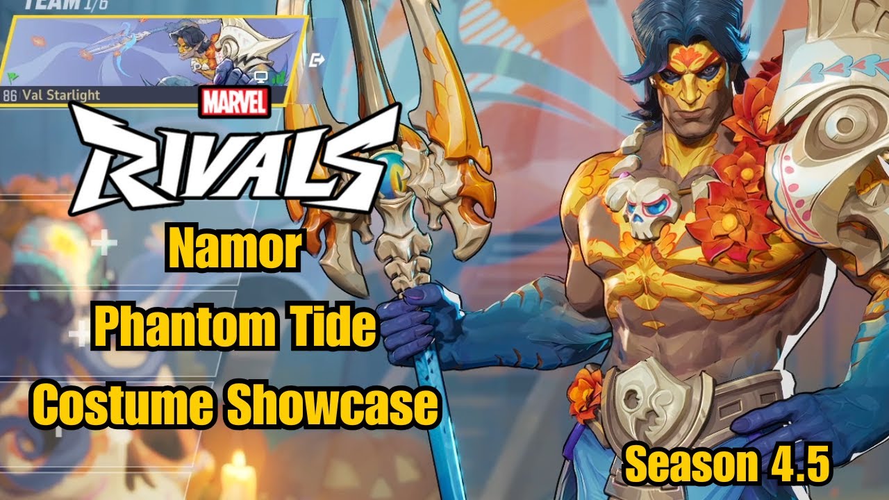 Namor | Phantom Tide Costume Showcase | Marvel Rivals Gameplay Season 4.5
