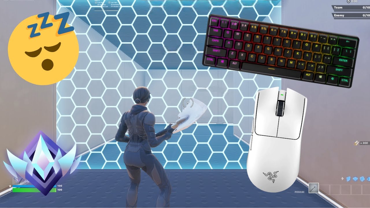 Mechanical Keyboard ASMR While Destroying in Fortnite 1v1s 😴