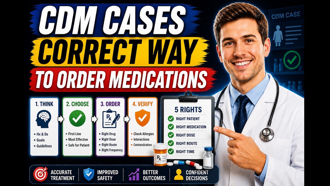 CDM Cases Correct Way To Order Medications