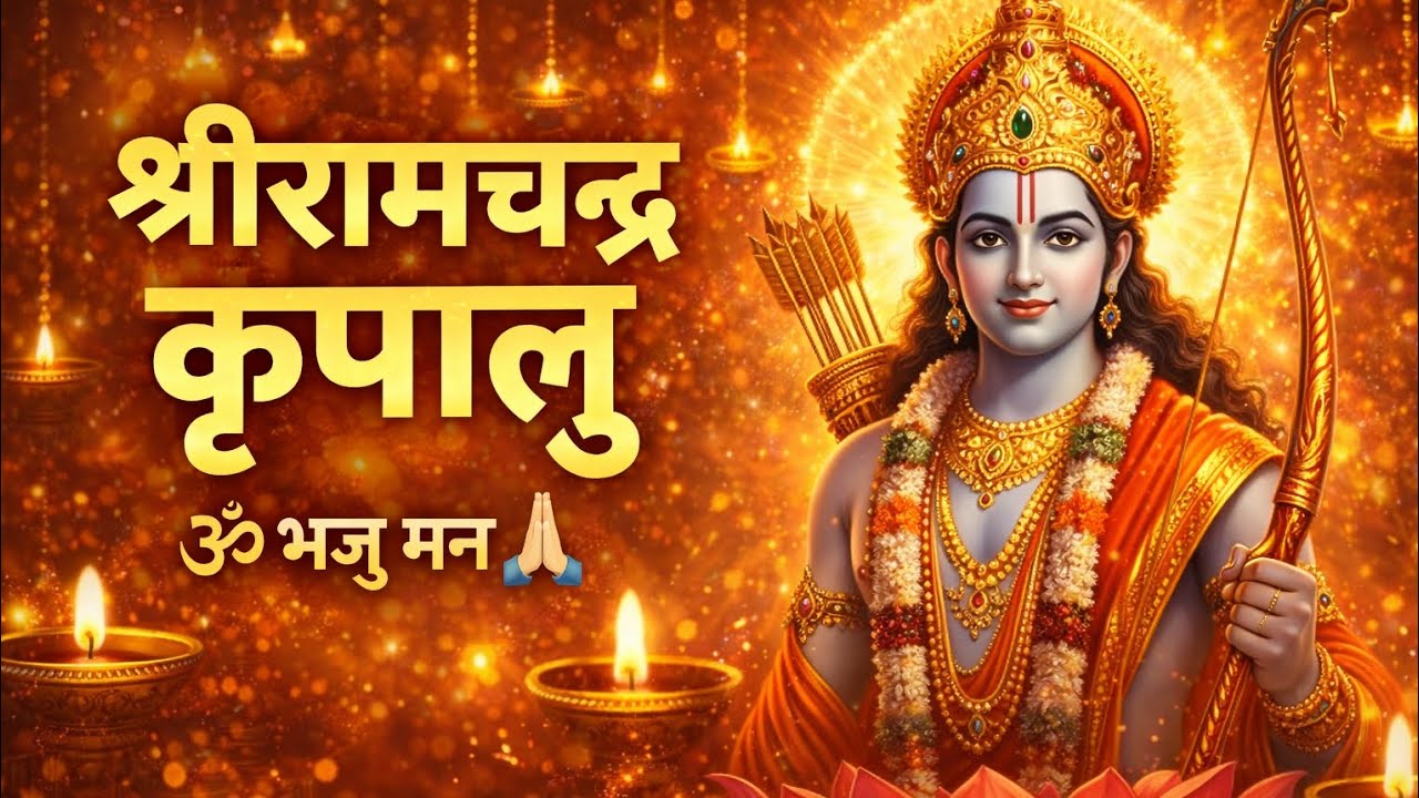 श्रीरामचन्द्र कृपालु भजु मन | Shri Ram Bhajan |श्री रामस्तुति । सियावर रामचन्द्र की जय 🙏