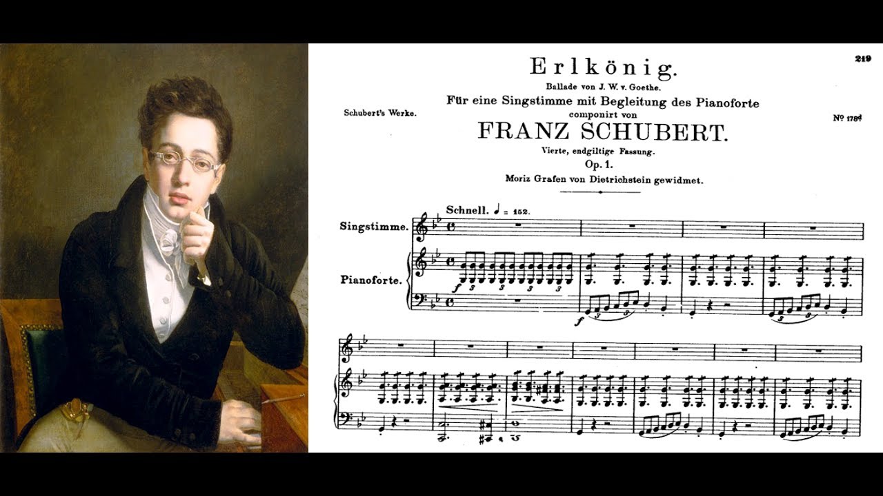 Franz Schubert - Erlk&ouml;nig (Sheet music and lyrics)