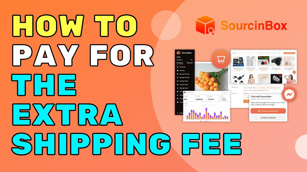 How to Pay for The Extra Shipping Fee on SourcinBox App?