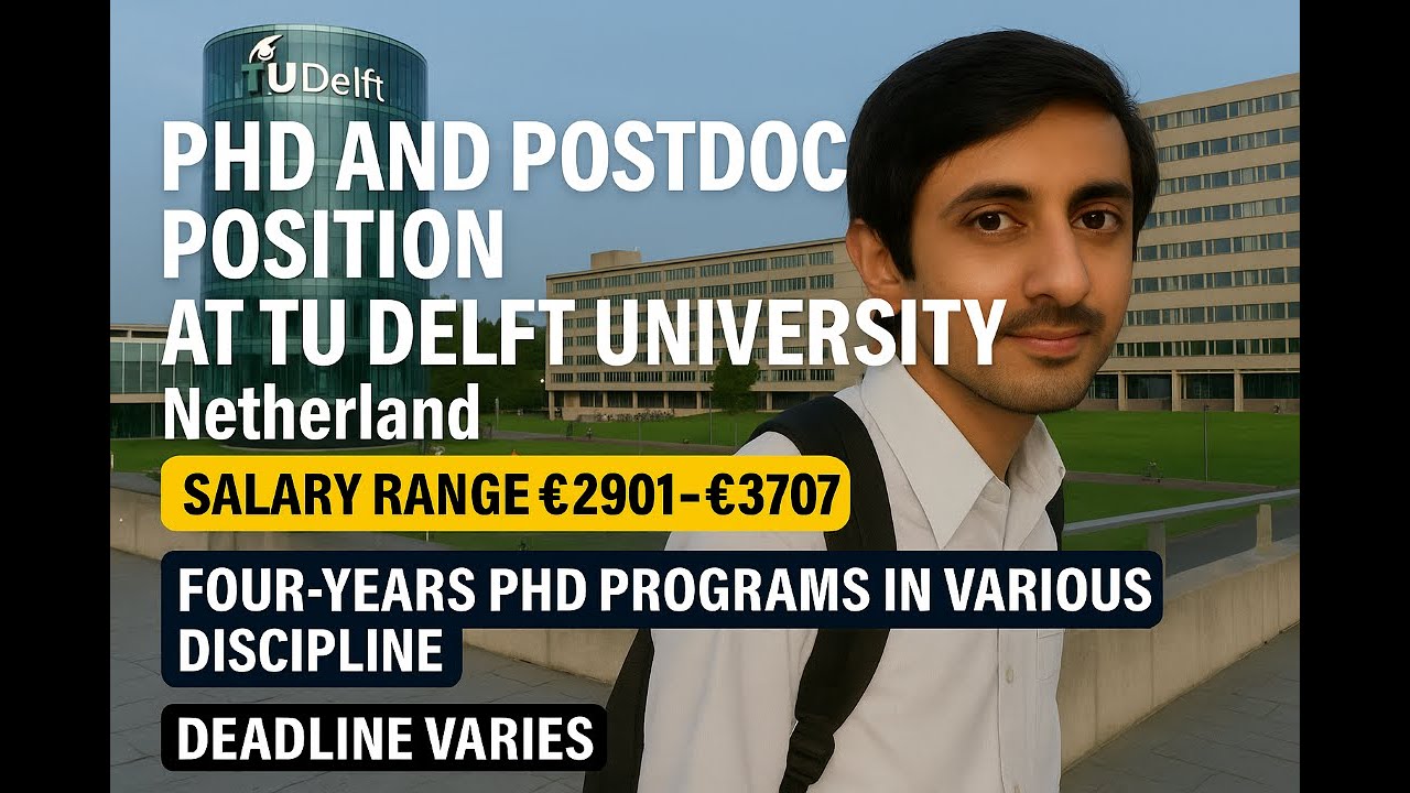100+ TU Delft PhD & Postdoc Vacancies June&ndash;July 2025 | Fully Funded Positions in Netherlands