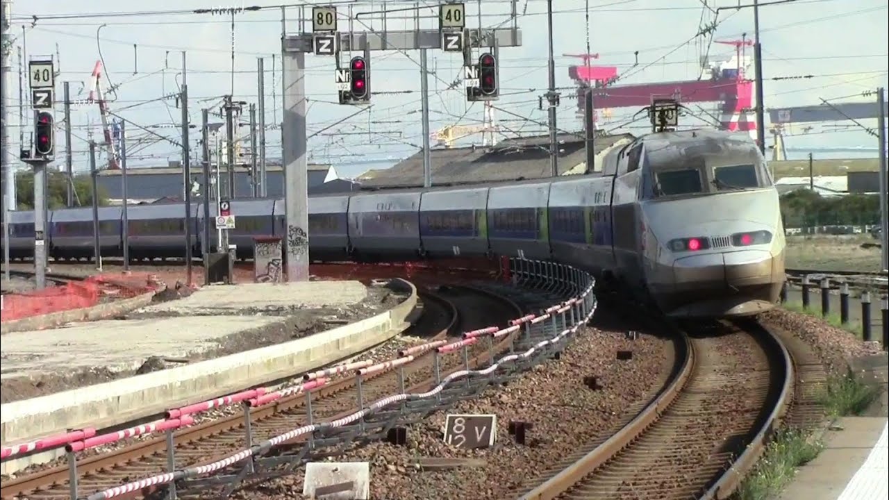 Les trains de Saint Nazaire pendant les travaux de la gare