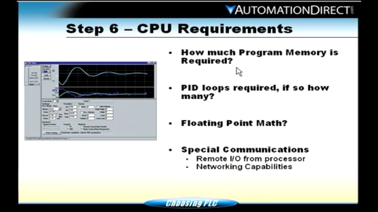 Selecting a DirectLOGIC PLC - General PLC Knowledge - Part 2 from AutomationDirect