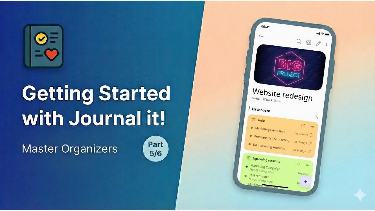 Getting Started with Journal it! (5/6) - Master Organizers