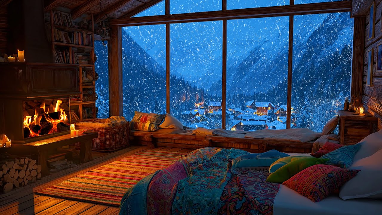 Howling Wind Sound of a Snowstorm | White Noise to Help You Beat Insomnia, Focus and Relax