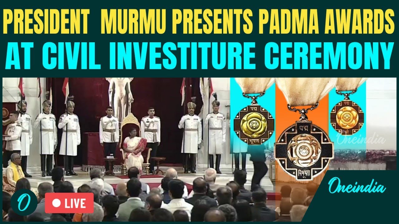 LIVE President Murmu Presents Padma Awards 2025 |Civil Investiture Ceremony-II at Rashtrapati Bhavan