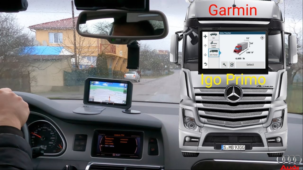 Навигация для дальнобойщика Igo Primo на навигаторе Garmin DezlCam 785 Тест Реальная поездка
