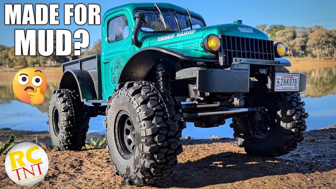 1/24 Brushless Power Wagon Review & Swim!