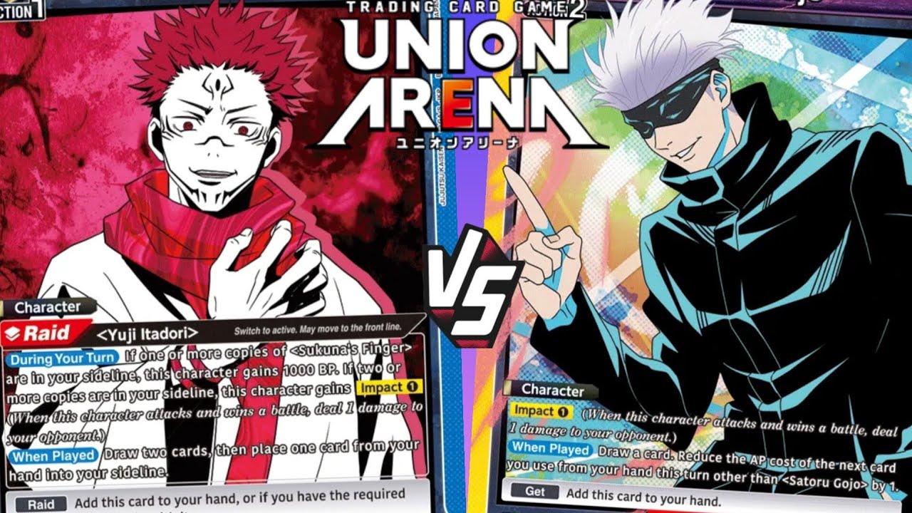 Union Arena Gameplay | Blue JJK Sukuna/Yuji vs Yellow JJK Gojo!