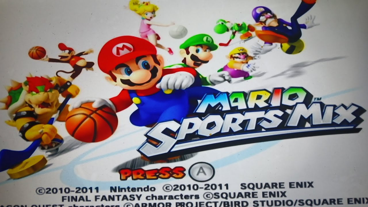 Mario Sports Mix Gameplay Mushroom Cup Bowser And Bowser Jr. ( Dogeball )