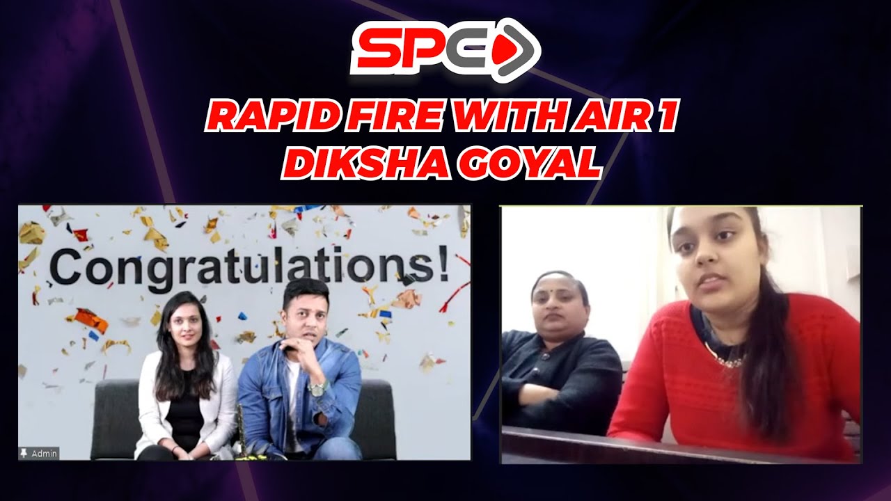 RAPID FIRE WITH AIR 1 DIKSHA GOYAL NOV 22 ATTEMPT  |
