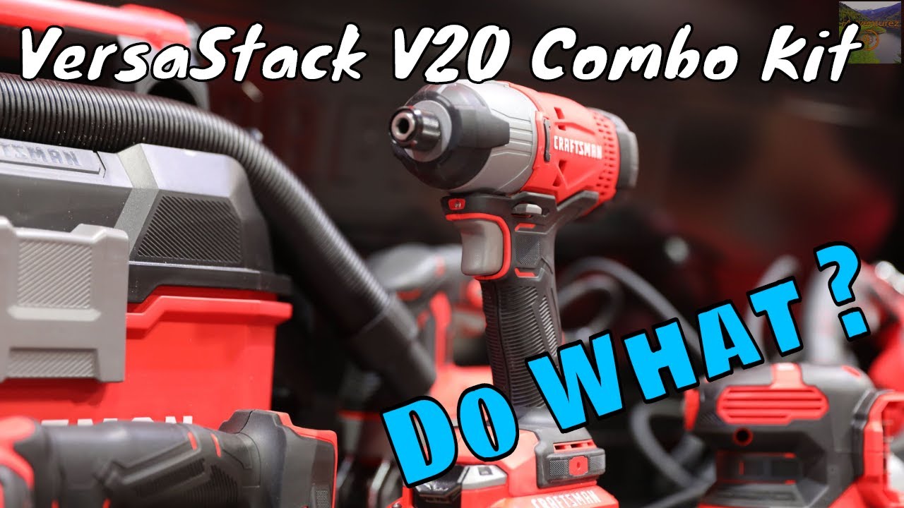 Craftsman V20 4 tool combo kit with VERSASTACK Tool Review