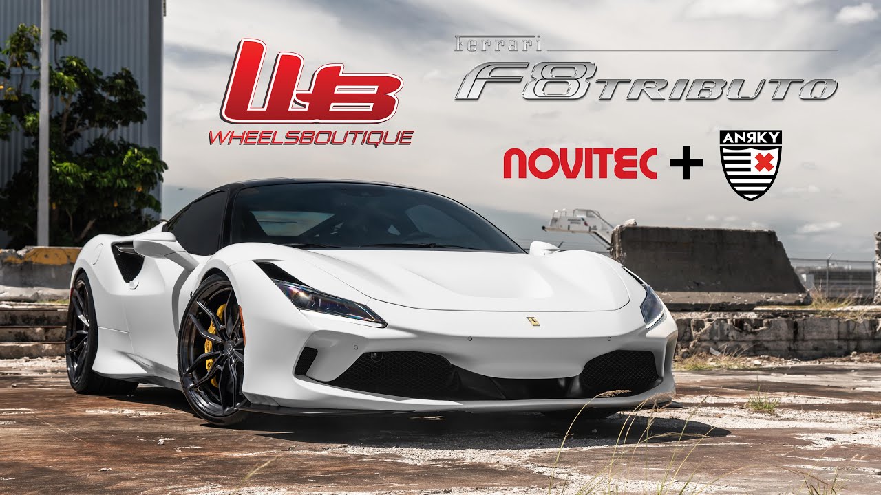 WORLDS FIRST FERRARI F8 TRIBUTO LOWERED ON NOVITEC SUSPENSION + ANRKY WHEELS!