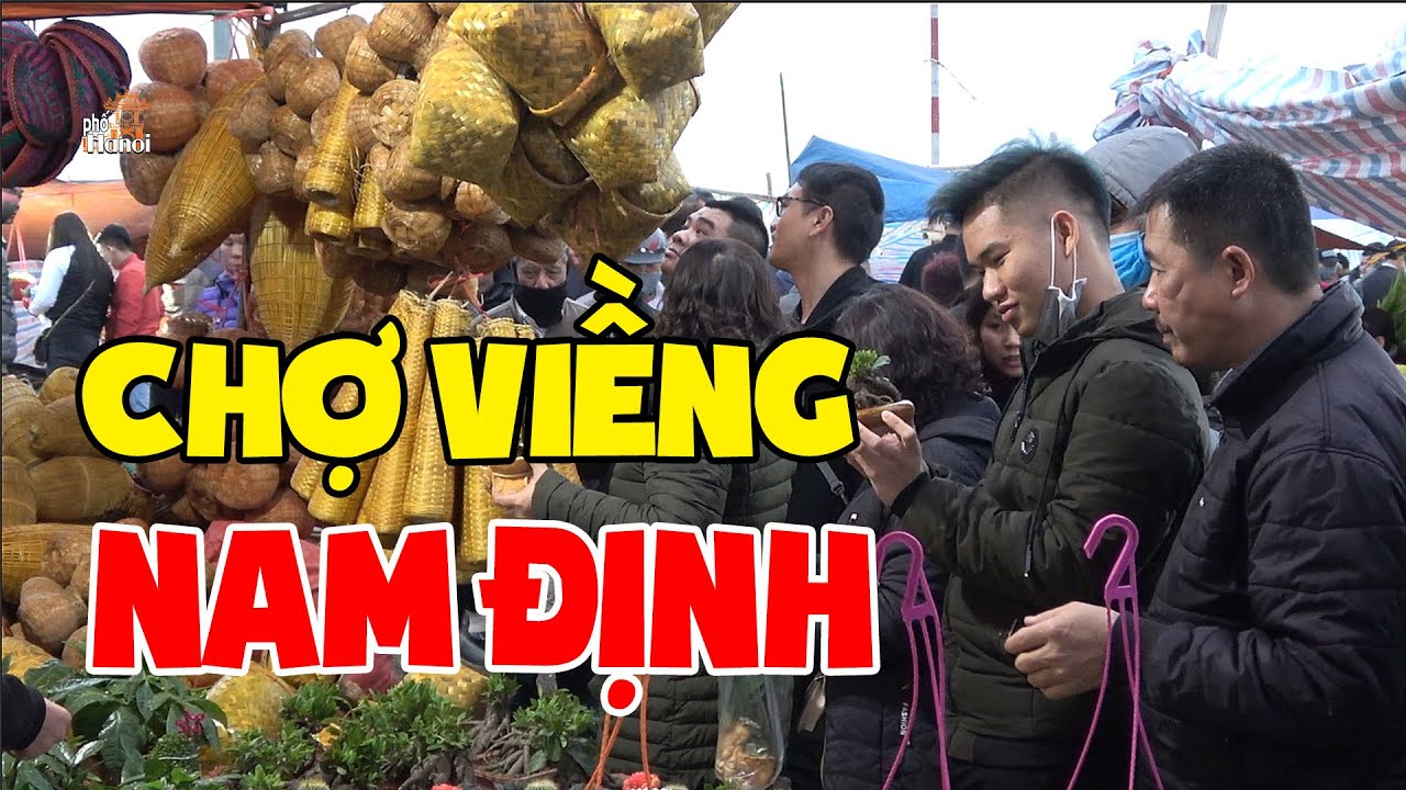 Hàng ngàn người tìm về chợ Viềng Nam Định để mua hàng cầu may đầu năm #hnp