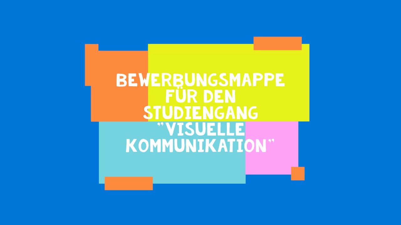 Meine Mappe f&uuml;r den Studiengang 'Visuelle Kommunikation'