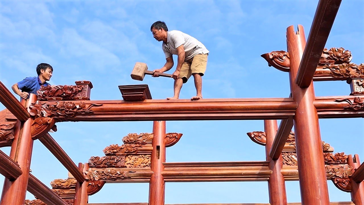 Incredible Structures Strange Carving Wooden House Construction Method Ancient Large Dovetail Joints