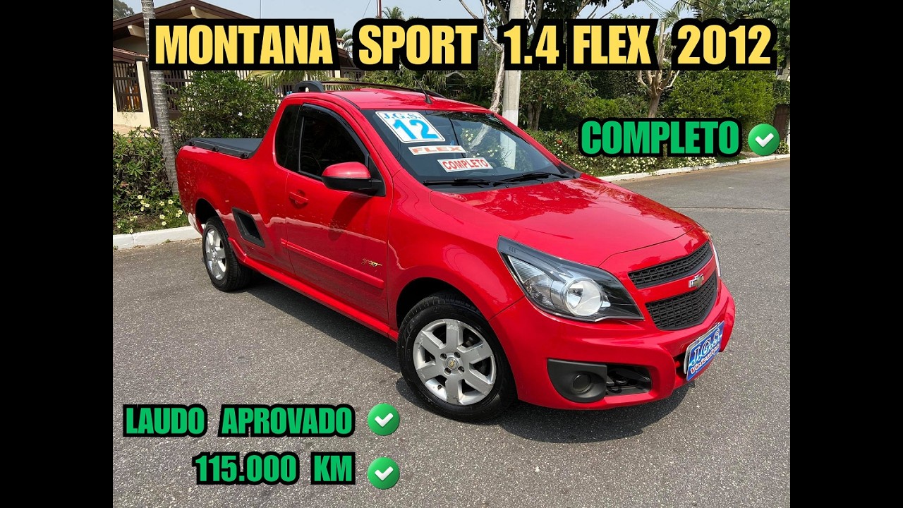Gm - Chevrolet Montana Sport 1.4 Flex 2012 Completo
