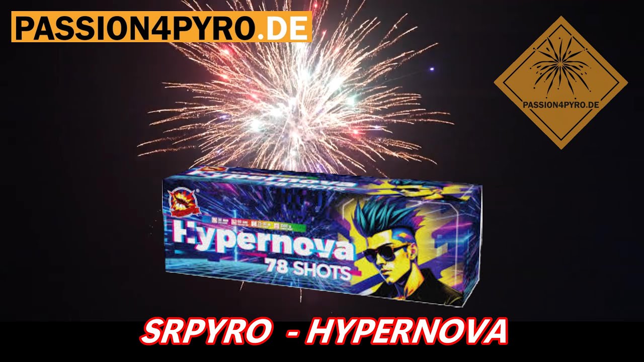 SRPYRO HYPERNOVA 78 Shots / PASSION4PYRO.DE