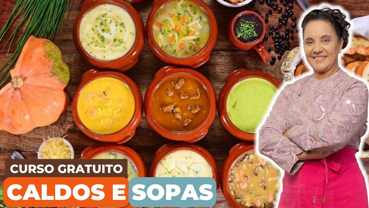 INGREDIENTES SIMPLES, SABORES SURPREENDENTES: CURSO GRATUITO DE CALDOS E SOPAS l CHEF LÉO OLIVEIRA