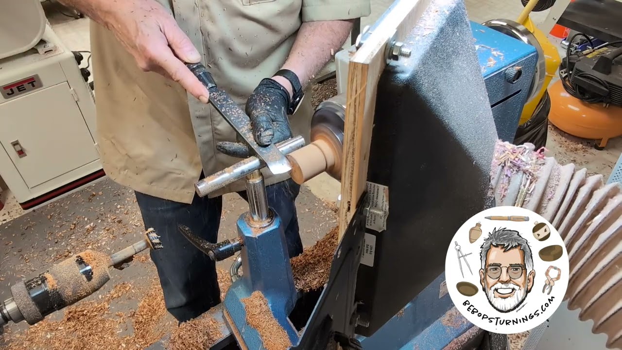 How I turn birdhouse bottoms in Production