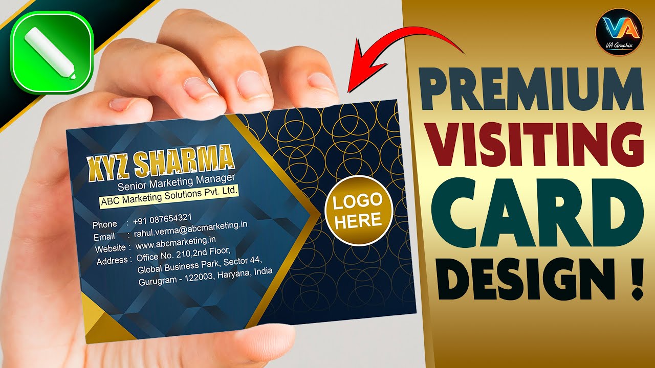 Premium Visiting Card Design in CorelDRAW | Professional Business Card Design Tutorial