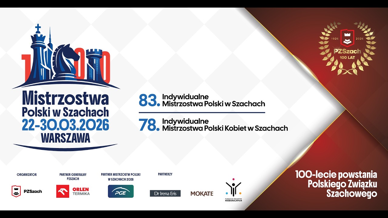 Mistrzostwa Polski w Szachach 2026 Runda 3.