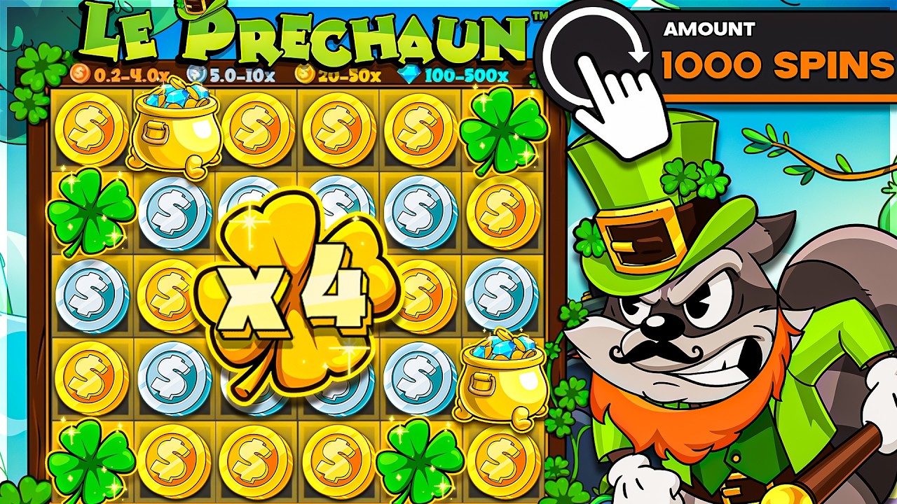 1000 СПИНОВ в LEPRECHAUN SLOT!!