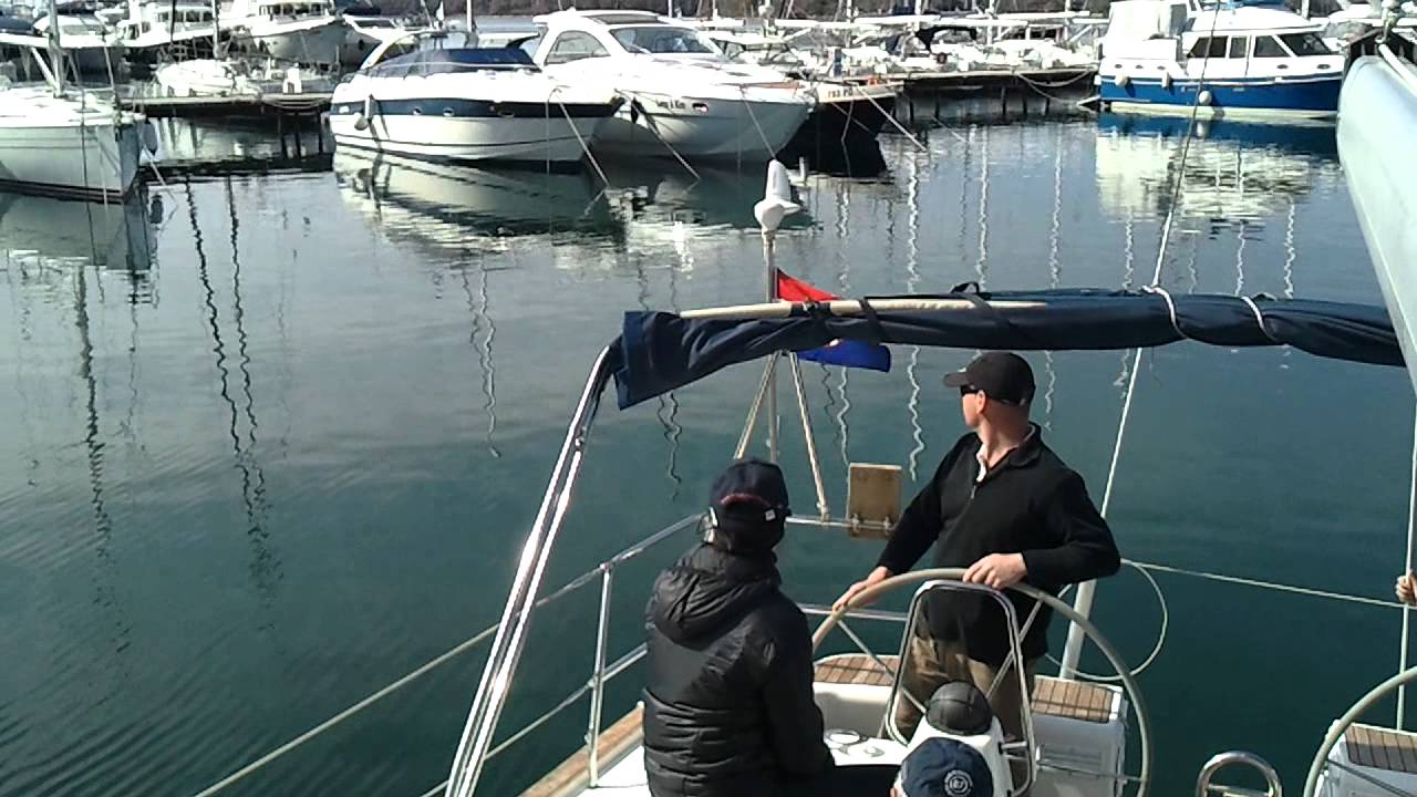Skippertraining 2012 Punat, Sirius I, rückwärts einparken