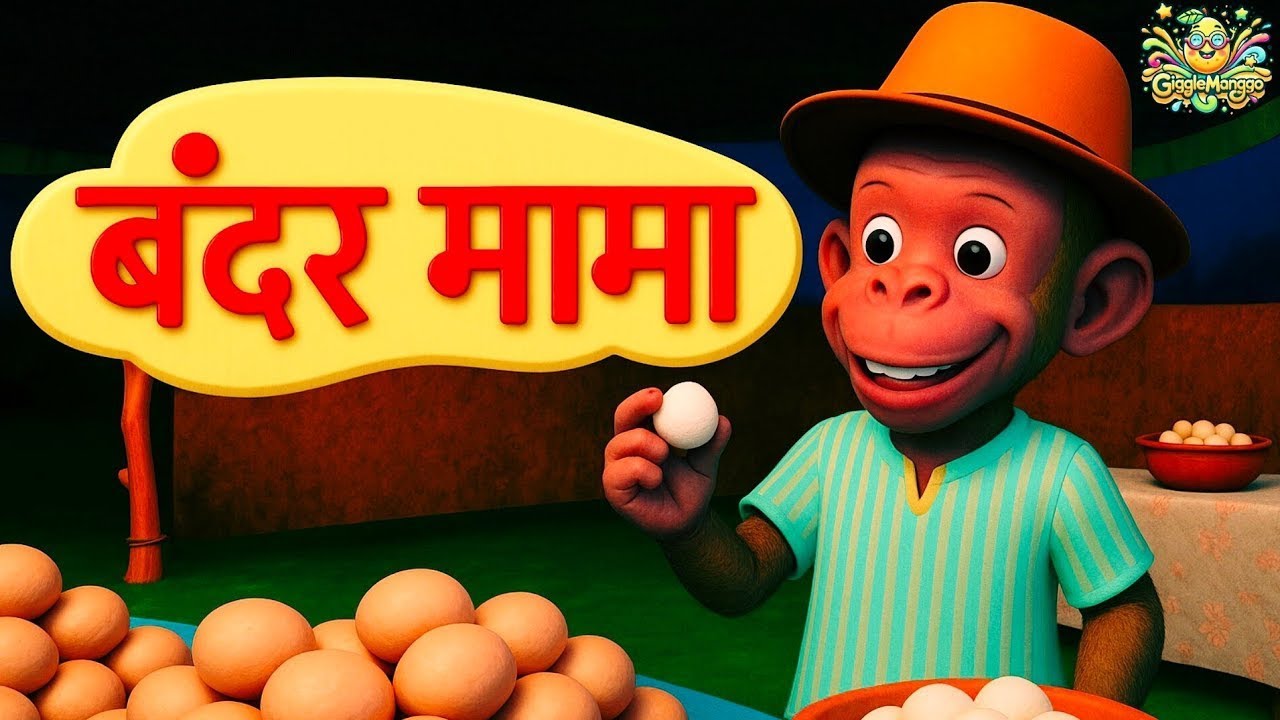 Bandar Mama Pahan pajama - 3D Animated Hindi Rhymes 