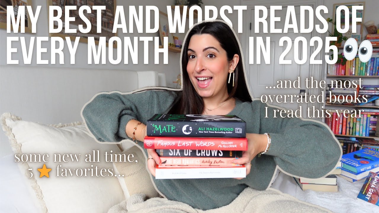 Favorite & Most Disappointing Reads of 2025 📚 New Top Tier Books & Some That Were Overhyped 🥲