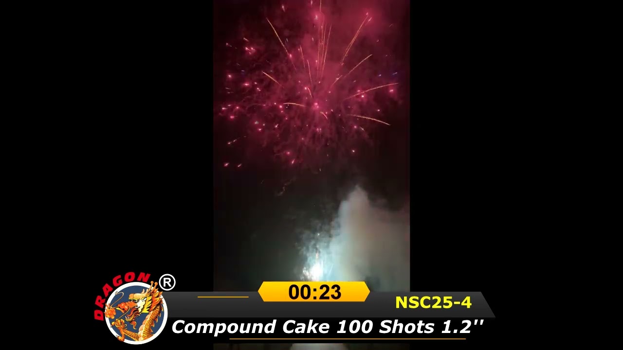 Dragon Fajerwerki  Compound Cake 100 Shots NSC25-4 Fajerwerki Fireworks 2025
